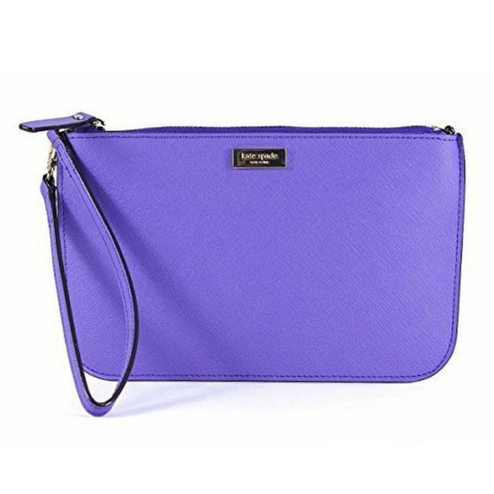 Kate Spade Lolly Newbury Aster leather wristlet